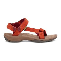 Sandały turystyczne damskie Teva Terra Fi Lite Suede. Brązowe obuwie sportowe damskie Teva, bez wzorów, trekkingowe. Za 342.85 zł.