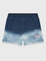 Guess Szorty jeansowe K3GD14 D50Z0 Granatowy Relaxed Fit. Niebieskie spodenki dla dziewczynek Guess, z aplikacjami, z bawełny. Za 159.99 zł.