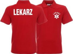 LPP - Promostars Koszulka Polo męska LEKARZ czerwona. Czerwone koszulki polo męskie LPP - Promostars, m, bez wzorów, bez ramiączek. Za 102.99 zł.