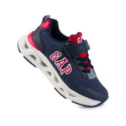 Dziecięce buty sneakersy sportowe dla chłopca na rzep GAP SACRAMENTO. Czerwone buty sportowe chłopięce GAP, bez wzorów, bez zapięcia, trekkingowe. Za 165.00 zł.