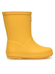 Hunter Kalosze HFC-02 Żółty. Żółte kalosze dziewczęce Hunter, bez wzorów. Za 129.99 zł.