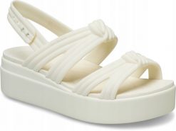 Crocs Crocs Brooklyn Knot Low Wedge Sandal 212864-105 Beżowe 41/42. Brązowe sandały damskie Crocs, bez wzorów, bez obcasa, bez zapięcia. Za 211.86 zł.