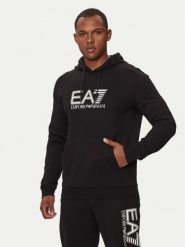 EA7 Emporio Armani Bluza 6DPM62 PJVRZ 1200 Czarny Regular Fit. Czarne bluzy męskie EA7 Emporio Armani, m, bez wzorów, z bawełny, bez kaptura. Za 259.99 zł.
