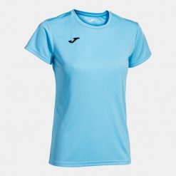 Koszulka do biegania damska Joma Combi z krótkim rękawem. Niebieskie koszulki sportowe damskie Joma, xl, bez wzorów, sportowe, bez kołnierzyka. Za 107.00 zł.