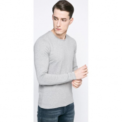 Pepe Jeans - Longsleeve. Szare bluzki z długim rękawem męskie Pepe Jeans, z bawełny, z okrągłym kołnierzem. W wyprzedaży za 79.90 zł.