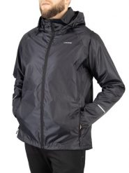 Kurtka przeciwdeszczowa męska Viking Rainier Man. Czarne kurtki męskie Viking, l, bez wzorów, z materiału, sportowe, bez kaptura. Za 153.99 zł.