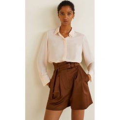 Mango - Koszula Basic. Szare koszule damskie Mango, z materiału, klasyczne, z klasycznym kołnierzykiem, z długim rękawem. Za 89.90 zł.