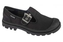 Buty do chodzenia damskie, Pampa M-Jane Washed. Czarne obuwie sportowe damskie Palladium, bez wzorów, z materiału, trekkingowe. Za 311.35 zł.