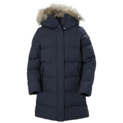 Damska długa kurtka Helly Hansen Blossom. Niebieskie kurtki damskie Helly Hansen, na zimę, l, bez wzorów, z futra, bez kaptura. Za 1,067.50 zł.