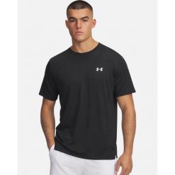 Męska koszulka UA TECH VENT JACQUARD SS 1377052 Under Armour. Czarne buty sportowe męskie Under Armour, m, bez wzorów, bez kołnierzyka, bez ramiączek, na fitness i siłownię. Za 219.99 zł.