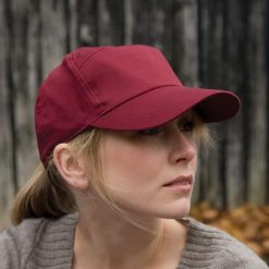 Gładka 7panelowa Czapka Bejsbolówka Unisex. Niebieskie czapki i kapelusze męskie RESULT, bez wzorów, z bawełny. Za 32.99 zł.