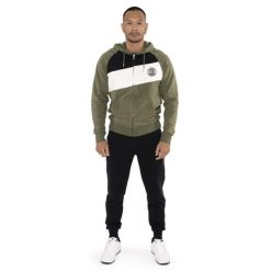 Bluza z bawełna z kaptur na co dzień na siłownię. Czarne bluzy męskie LEONE 1947 APPAREL, bez wzorów, z bawełny, bez kaptura, na fitness i siłownię. W wyprzedaży za 235.76 zł.