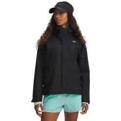 Damska kurtka wodoodporna Under Armour Cloudstrike. Białe kurtki damskie Under Armour, s, bez wzorów, z materiału, z kapturem. Za 439.05 zł.