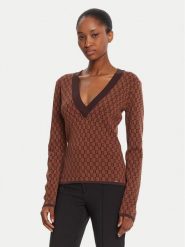 Gaudi Sweter 521FD53025 Brązowy Regular Fit. Brązowe swetry damskie Gaudi, s, bez wzorów, z syntetyku, bez kołnierzyka, bez ramiączek, bez kaptura. Za 339.99 zł.