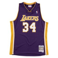Koszulka męska koszykarska Mitchell & Ness Los Angeles Lakers NBA Lakers O`Neal. Fioletowe koszulki sportowe męskie Mitchell & Ness, m, bez wzorów, bez kołnierzyka, bez ramiączek, do piłki nożnej. W wyprzedaży za 437.00 zł.