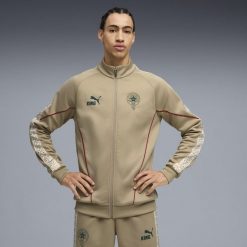 Męska kurtka dresowa Morocco KING Anthem PUMA. Brązowe kurtki sportowe męskie Puma, m, bez wzorów, z dresówki, do biegania. Za 389.00 zł.