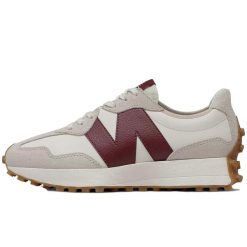 Buty do chodzenia damskie New Balance 327. Szare obuwie sportowe damskie New Balance, bez wzorów, z materiału, trekkingowe. Za 509.00 zł.