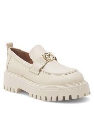 Eva Minge Loafersy SARAH-8049 Beżowy. Brązowe mokasyny damskie Eva Minge, ze skóry. Za 219.99 zł.