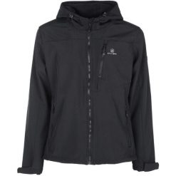 Męska Kurtka Softshell Athl DPT Hermes Czarna Wodoodporna. Czarne kurtki męskie ZUMBA WEAR, m, bez wzorów, z polaru, sportowe, bez kaptura. Za 263.99 zł.