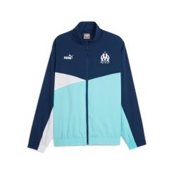 Kurtka z dresu OM 2023/24. Niebieskie kurtki męskie Puma, m, bez wzorów, z dresówki, sportowe, bez kaptura. Za 292.75 zł.