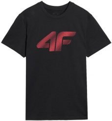 T-shirt męski 4F Koszulka regular z nadrukiem czarny M. Czarne t-shirty męskie 4f, m, bez wzorów, bez kołnierzyka. Za 60.44 zł.