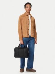 Tommy Hilfiger Torba na laptopa Th Textured Computer Bag AM0AM14726 Czarny. Czarne torby na laptopa męskie Tommy Hilfiger, bez wzorów, ze skóry. Za 699.99 zł.