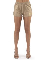 Odzież sportowa na co dzień na siłownię. Żółta szorty sportowe damskie LEONE 1947 APPAREL, m, bez wzorów, z dzianiny, sportowe, na fitness i siłownię. Za 105.21 zł.
