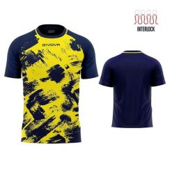 Fluo Blue Givova Sport T-Shirl, mężczyźni L. Niebieskie koszulki sportowe męskie Givova, l, bez wzorów, bez kołnierzyka, bez ramiączek, do piłki nożnej. Za 165.99 zł.