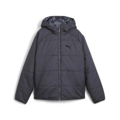 Kurtka z kapturem dla dzieci Puma REVERSIBLE PUFFER 68283369. Szare kurtki i płaszcze dla chłopców Puma, na zimę, bez wzorów, z materiału, eleganckie, z kapturem. Za 269.94 zł.