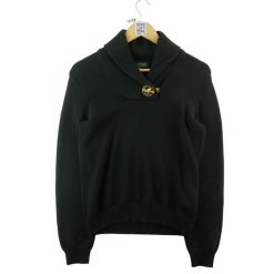 Second life - Sweter damski Lauren Ralph Lauren - Jak nowy. Czarne swetry damskie Ralph Lauren, s, bez wzorów, z tkaniny, eleganckie, bez kołnierzyka, bez ramiączek, bez kaptura. Za 127.76 zł.