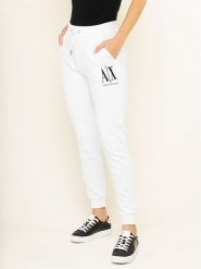 Armani Exchange Spodnie dresowe 8NYPCX YJ68Z 1000 Biały Regular Fit. Białe spodnie dresowe damskie Armani Exchange, s, bez wzorów, z bawełny. Za 259.99 zł.