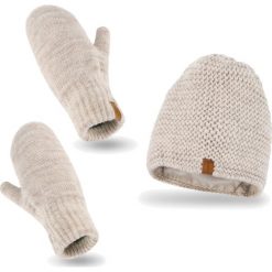 Nandy Nandy Damski Komplet Zimowy Czapka Rękawiczki - Zest-Cr-18500-Bez. Czapki i kapelusze damskie Nandy, na zimę, bez wzorów. Za 80.90 zł.
