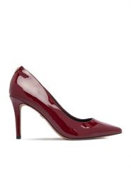 Nine West Szpilki CEO-CD23029-1 Bordowy. Czerwone szpilki damskie Nine West, bez wzorów, ze skóry, bez obcasa, bez zapięcia. Za 229.99 zł.