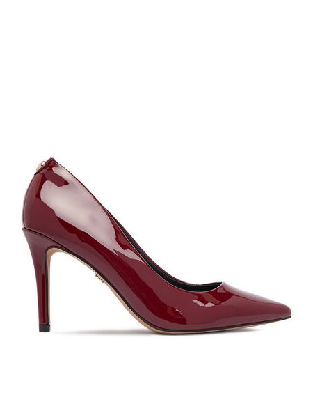 Nine West Szpilki CEO-CD23029-1 Bordowy. Czerwone szpilki damskie Nine West, bez wzorów, bez obcasa, bez zapięcia. Za 229.99 zł.