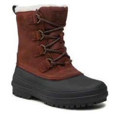 Śniegowce Helly Hansen. Brązowe kozaki męskie Helly Hansen, bez zapięcia. Za 799.99 zł.