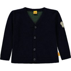 Sweter rozpinany w kolorze ciemnozielono-granatowym. Swetry dla chłopców marki Reserved. W wyprzedaży za 172.95 zł.