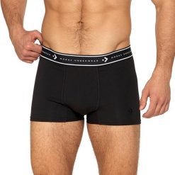 Czarne Bokserki Męskie Moraj. Czarne bokserki męskie Moraj, m, bez wzorów, z materiału. Za 34.99 zł.