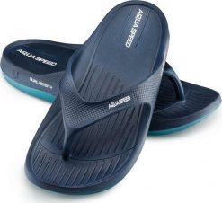 Aqua-Speed Klapki basenowe japonki granatowy Rozmiar 39. Niebieskie klapki damskie Aqua-Speed, bez wzorów, sportowe, bez obcasa. Za 58.70 zł.