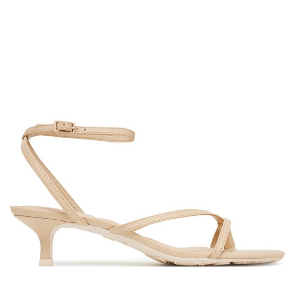 Sandały Aldo. Brązowe sandały damskie Aldo, bez wzorów, bez obcasa, na szpilce, bez zapięcia. Za 289.99 zł.