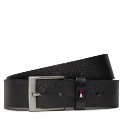 Pasek Męski Tommy Hilfiger. Czarne paski damskie Tommy Hilfiger, bez wzorów. Za 289.99 zł.