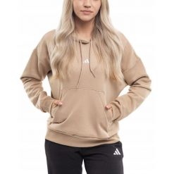 Bluza Damska adidas z Kapturem Krótka Bawełniana Sportowa Hoodie roz. XXL. Brązowe bluzy damskie Adidas, xxl, bez wzorów, z bawełny, z kapturem. Za 174.00 zł.