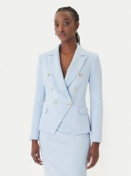 Rinascimento Marynarka CFC0128639003 Błękitny Regular Fit. Niebieskie żakiety damskie Rinascimento, xs, bez wzorów, z syntetyku. Za 789.99 zł.