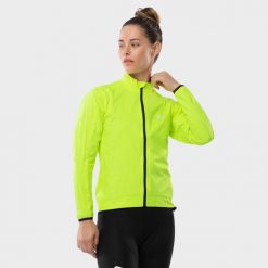 Kurtka przeciwdeszczowa rowerowa damska J2 Turini Neon. Żółte kurtki damskie SIROKO, s, bez wzorów, z nylonu, bez kaptura. Za 419.00 zł.