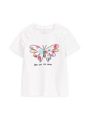 Coccodrillo T-Shirt WC5143202MGK Biały Regular Fit. Białe t-shirty i topy dla dziewczynek COCCODRILLO, bez wzorów, z bawełny, bez ramiączek. Za 29.99 zł.