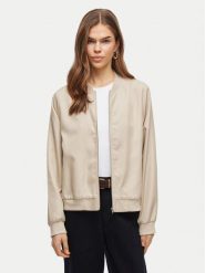 Vila Kurtka bomber Papaya 14100221 Beżowy Regular Fit. Brązowe kurtki damskie Vila, bez wzorów, z syntetyku, bez kaptura. Za 159.99 zł.