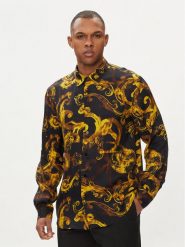 Versace Jeans Couture Koszula 76GAL2R0 Czarny Regular Fit. Czarne koszule męskie Versace Jeans Couture, m, bez wzorów, z jeansu, bez kołnierzyka, bez ramiączek. Za 1,599.00 zł.