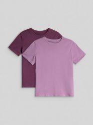 4F T-shirt regular gładki dziewczęcy (2-pack) - multikolor 158/164 (12-14 lat). T-shirty i topy dla dziewczynek 4f, bez wzorów, z bawełny, bez ramiączek. Za 49.99 zł.