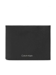 Calvin Klein Portfel Ck Must Comp Trifold W Coin & Ca LV04D1045G Czarny. Czarne portfele męskie Calvin Klein, bez wzorów, ze skóry. Za 279.99 zł.