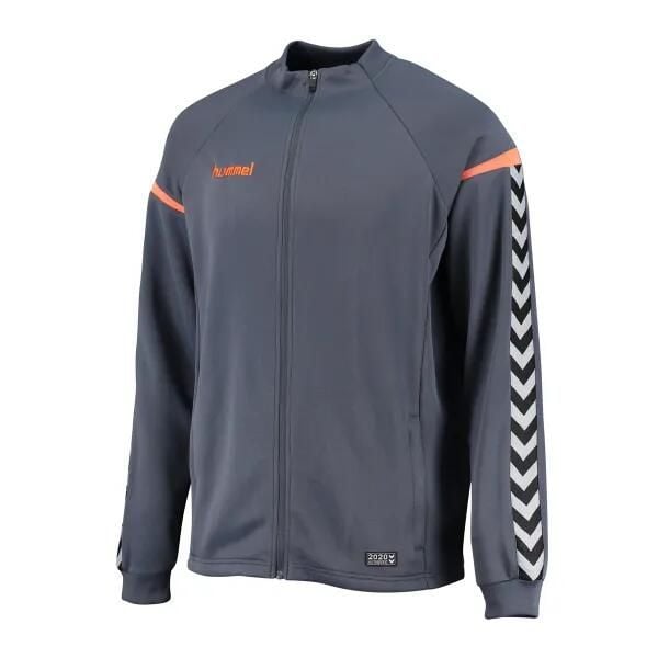 Bluza sportowa Hummel Authentic Charge Poly Zip Jacket. Brązowe bluzy męskie Hummel, m, bez wzorów, z materiału, bez kaptura. Za 72.00 zł.