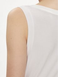 Liu Jo Sukienka codzienna TA4223 MS36L Biały Slim Fit. Białe sukienki damskie Liu Jo, na co dzień, l, bez wzorów, z wiskozy, bez kołnierzyka, bez ramiączek, proste. Za 699.99 zł.